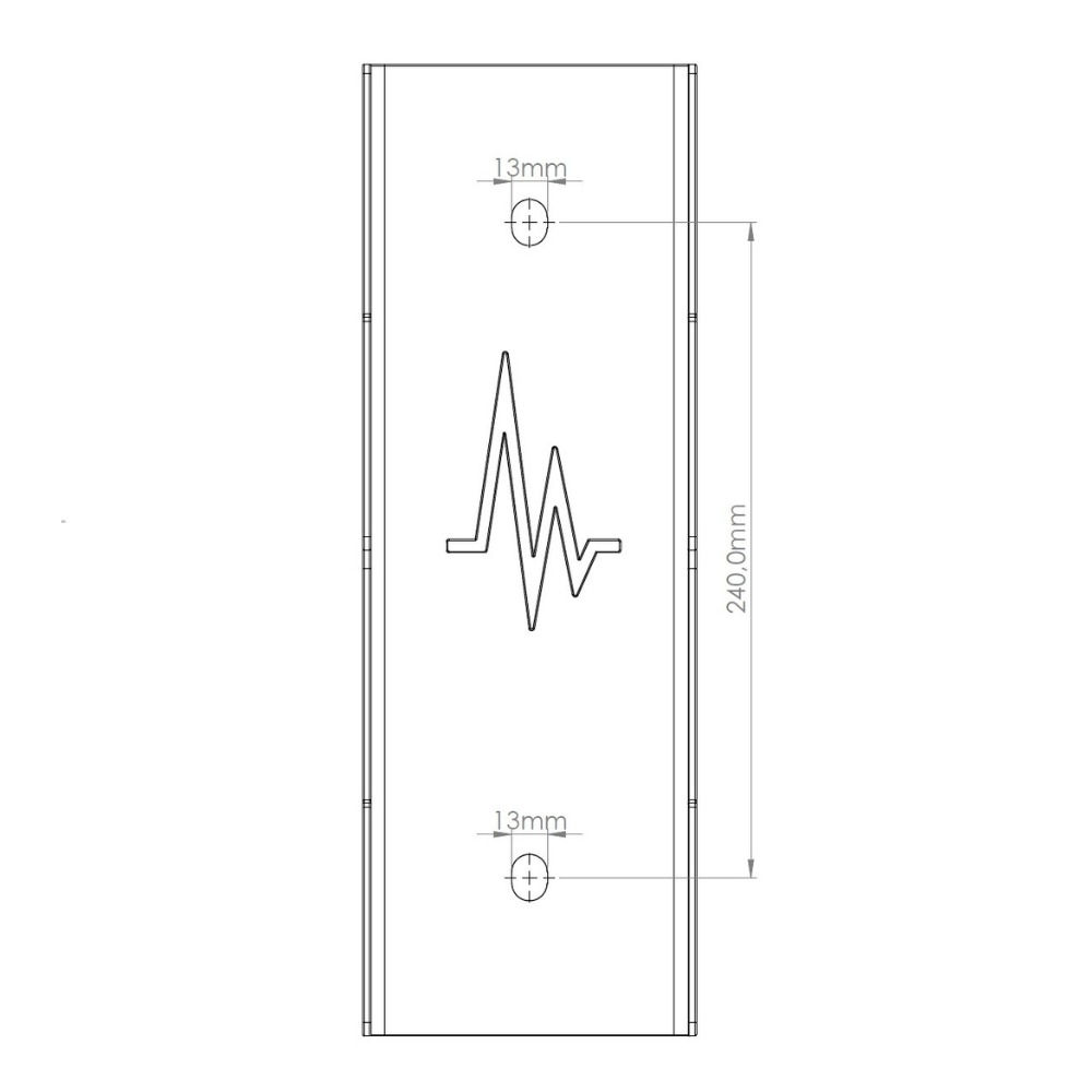 dumbbell wall rack mounting hole dimension