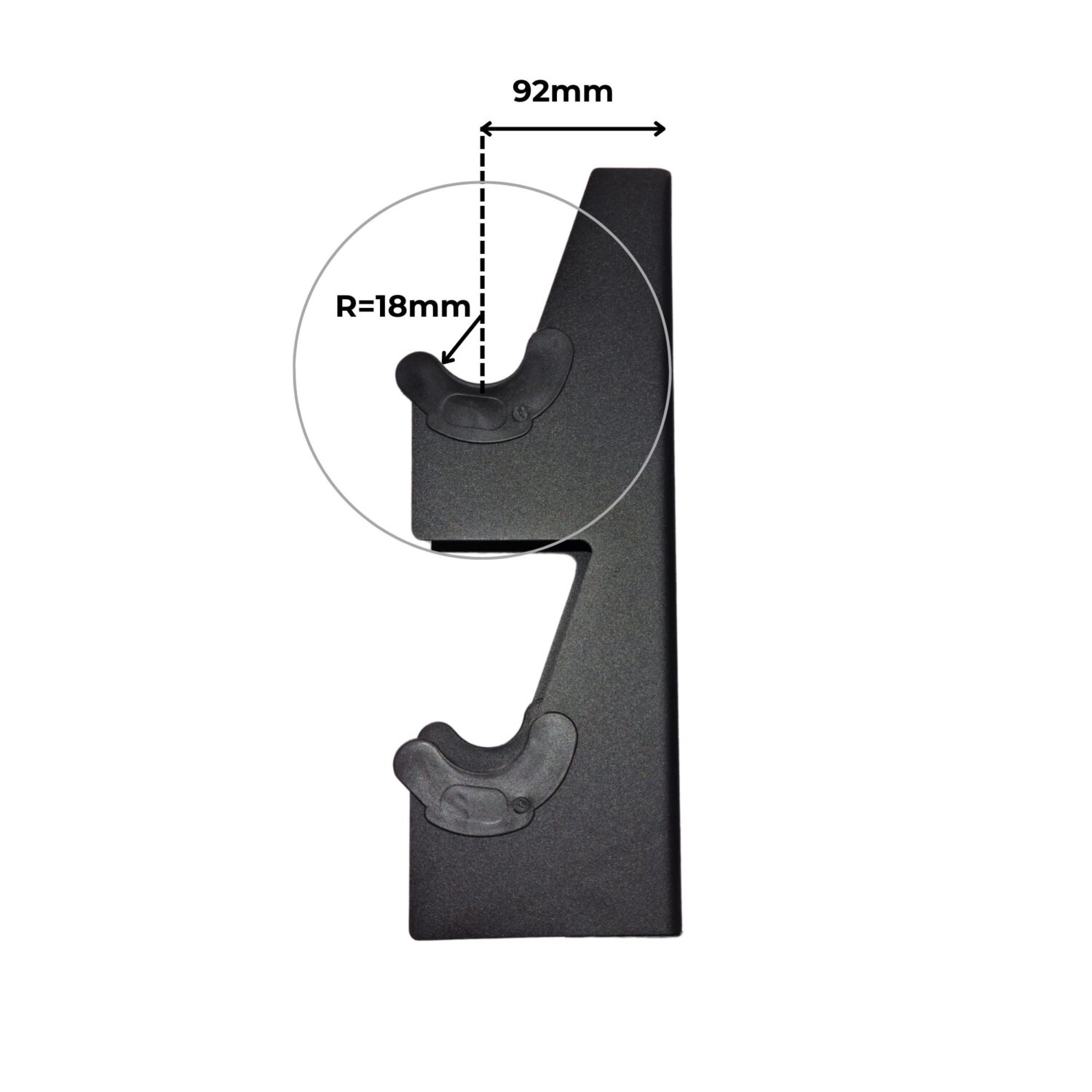 dumbbell wall rack mounting dimension
