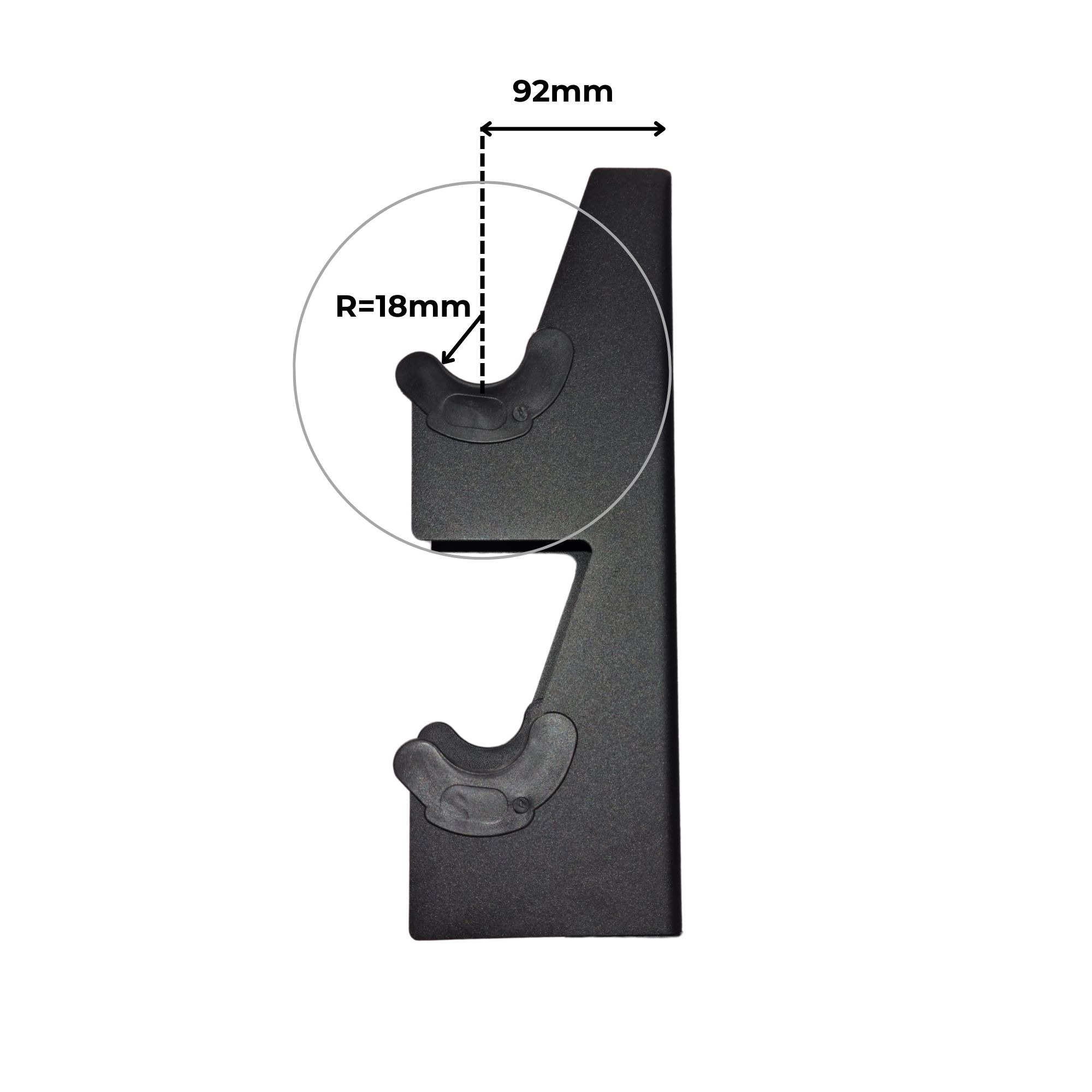 dumbbell wall rack mounting dimension