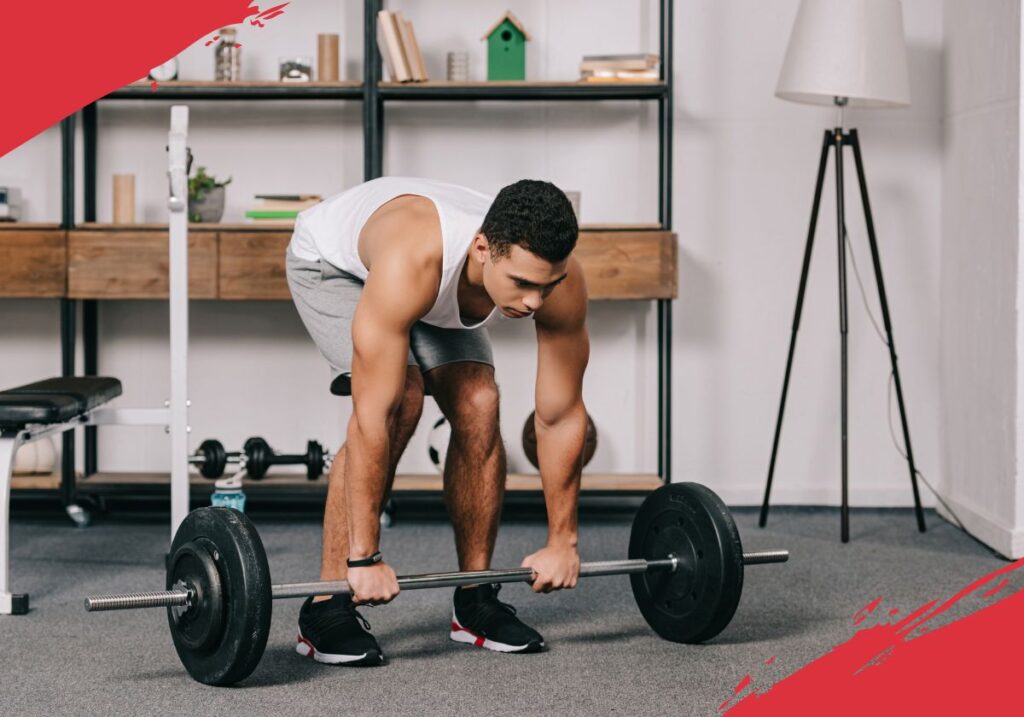 men at home gym