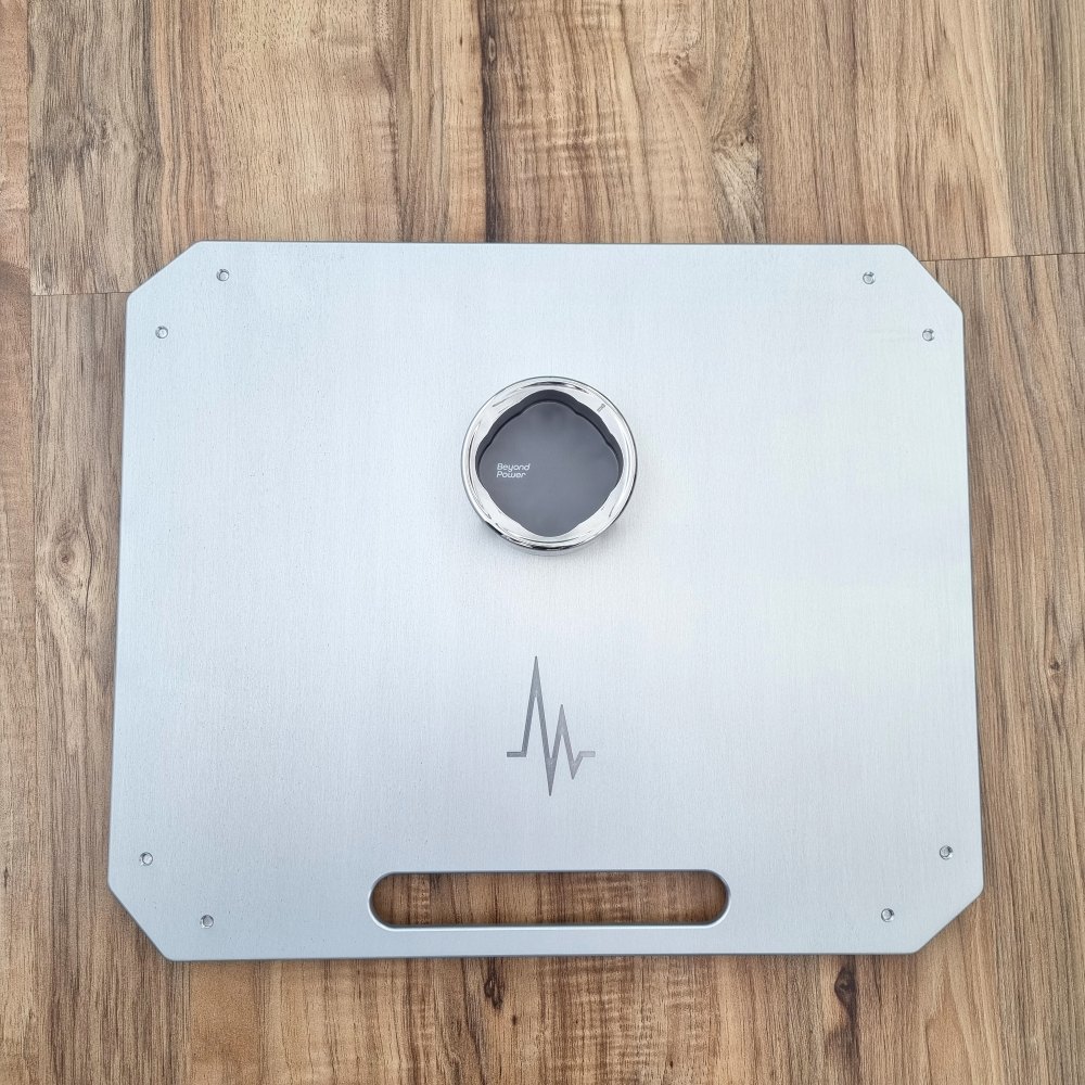 Voltra aluminium travel base plate from above